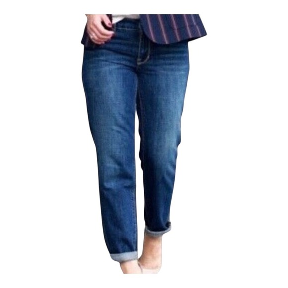 Talbots Flawless Five-Pocket Boyfriend Jeans Blue Denim Women Size 6 - Picture 1 of 9
